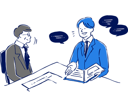 お客様とじっくり向き合うルート営業